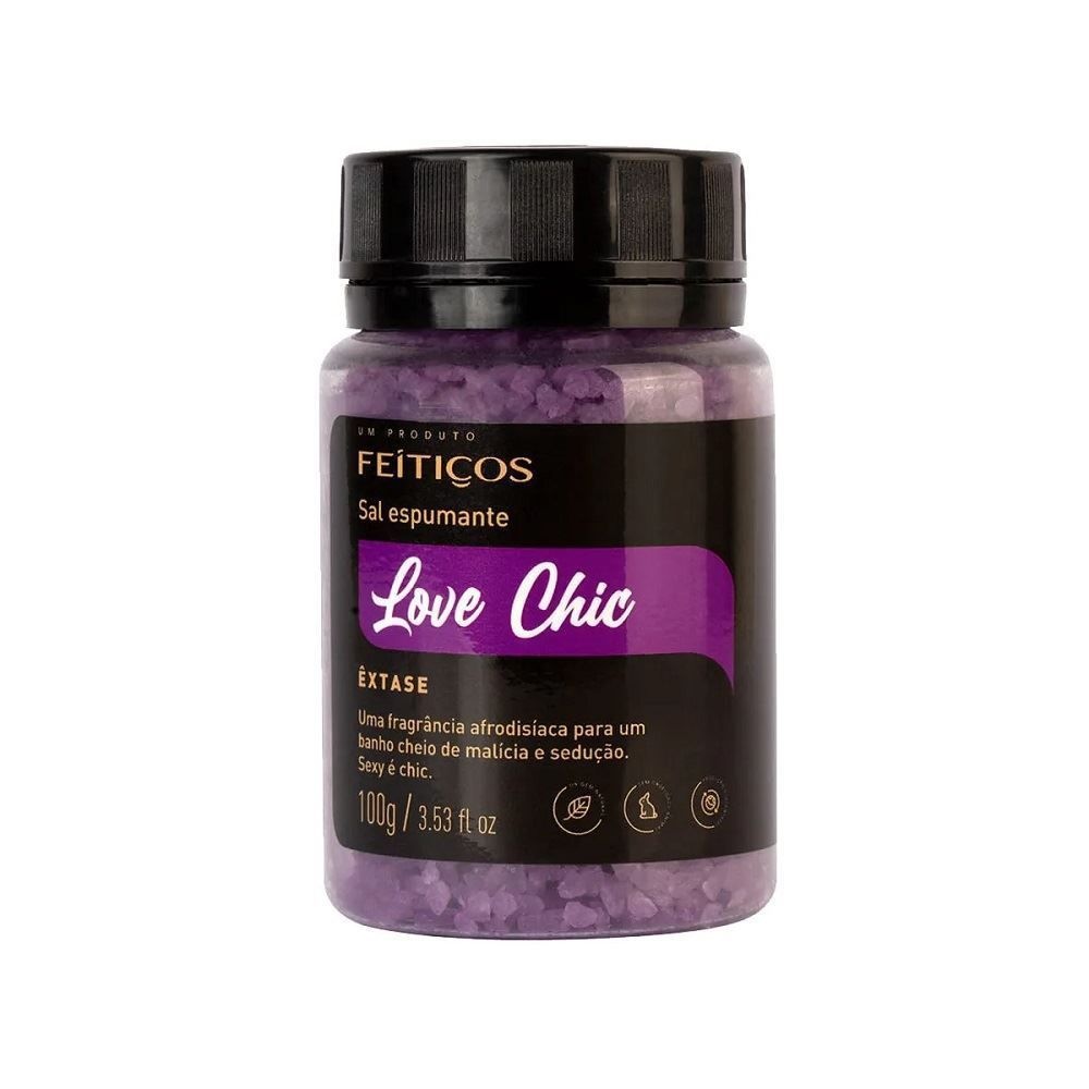 Sal De Banho Espumante Love Chic Êxtase 100g Feitiços Liberté Sex Shop 2297